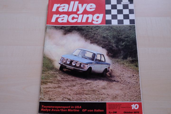 Deckblatt Rallye Racing (10/1970)